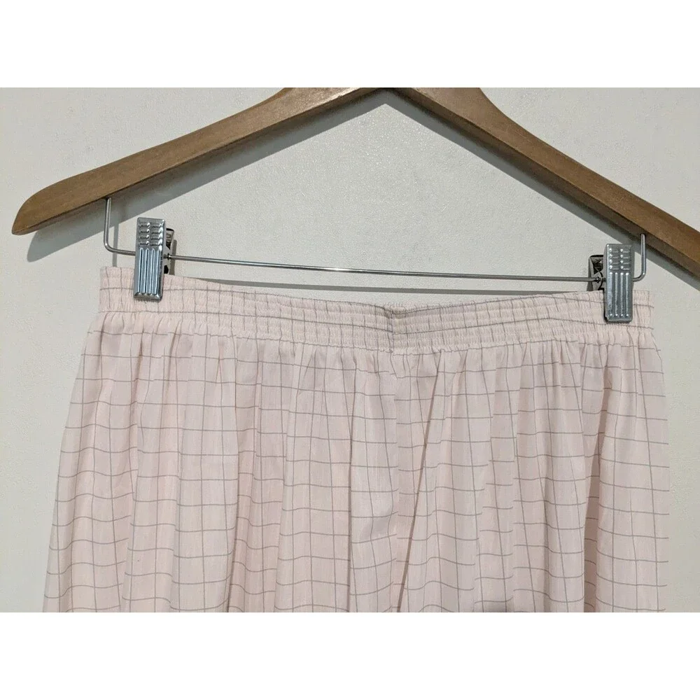 NOS Vintage Pink Grey Lady Barbizon 2 pc S/S Pajama Set 1X Blendaire Batiste